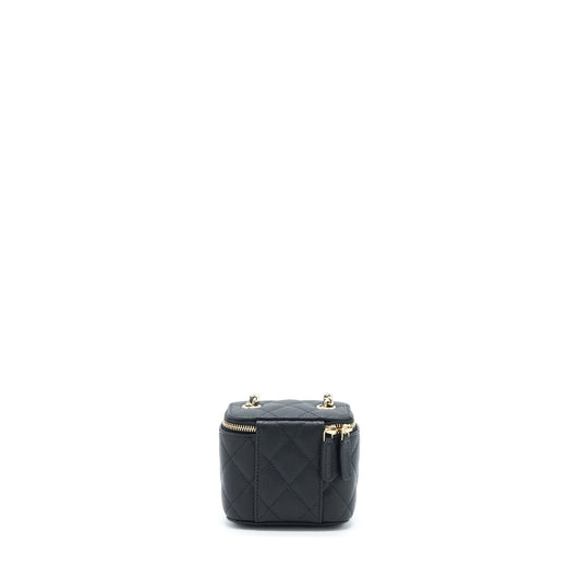Chanel Mini Vanity Case Caviar Black L