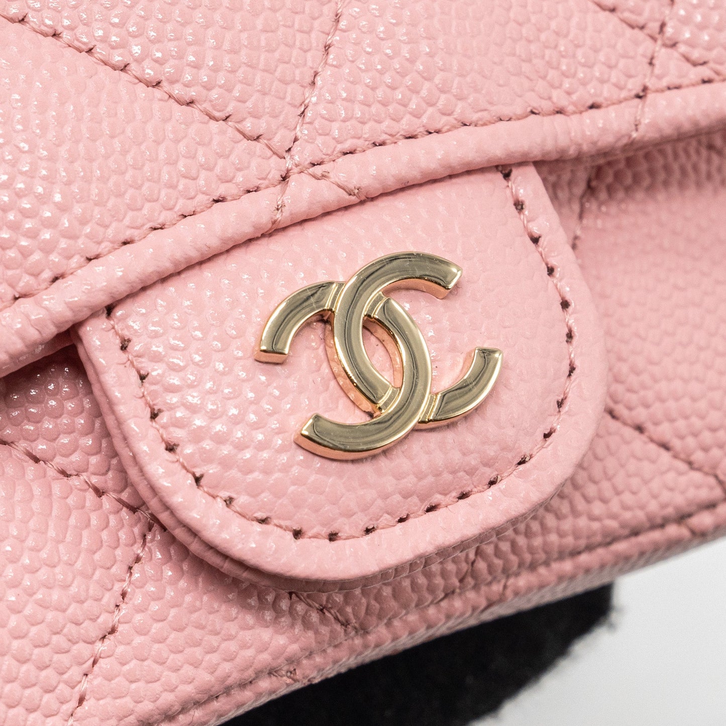 Chanel Mini Flap Belt Bag Caviar Pink L