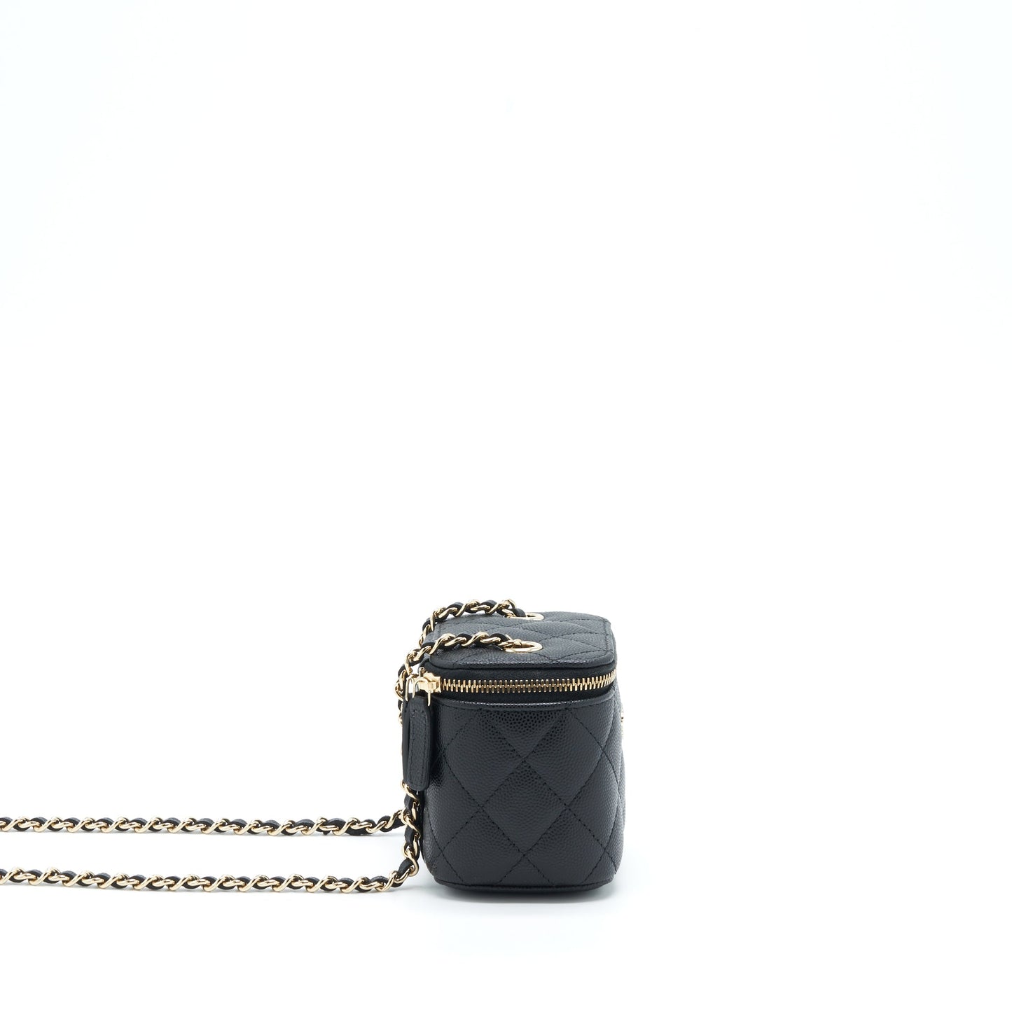 Chanel Mini Vanity Case Caviar Black L