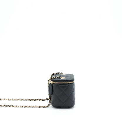 Chanel Mini Vanity Case Caviar Black L