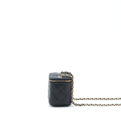 Chanel Mini Vanity Case Caviar Black L