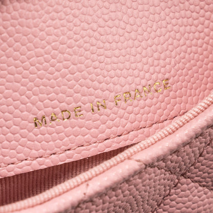 Chanel Mini Flap Belt Bag Caviar Pink L