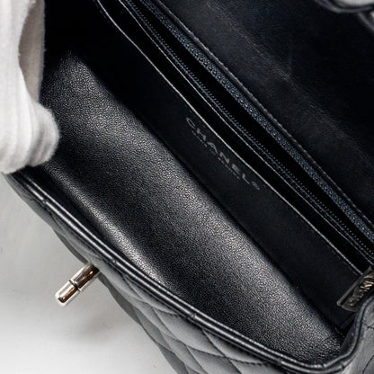 Chanel Mini Rectangular flap bag lambskin black
