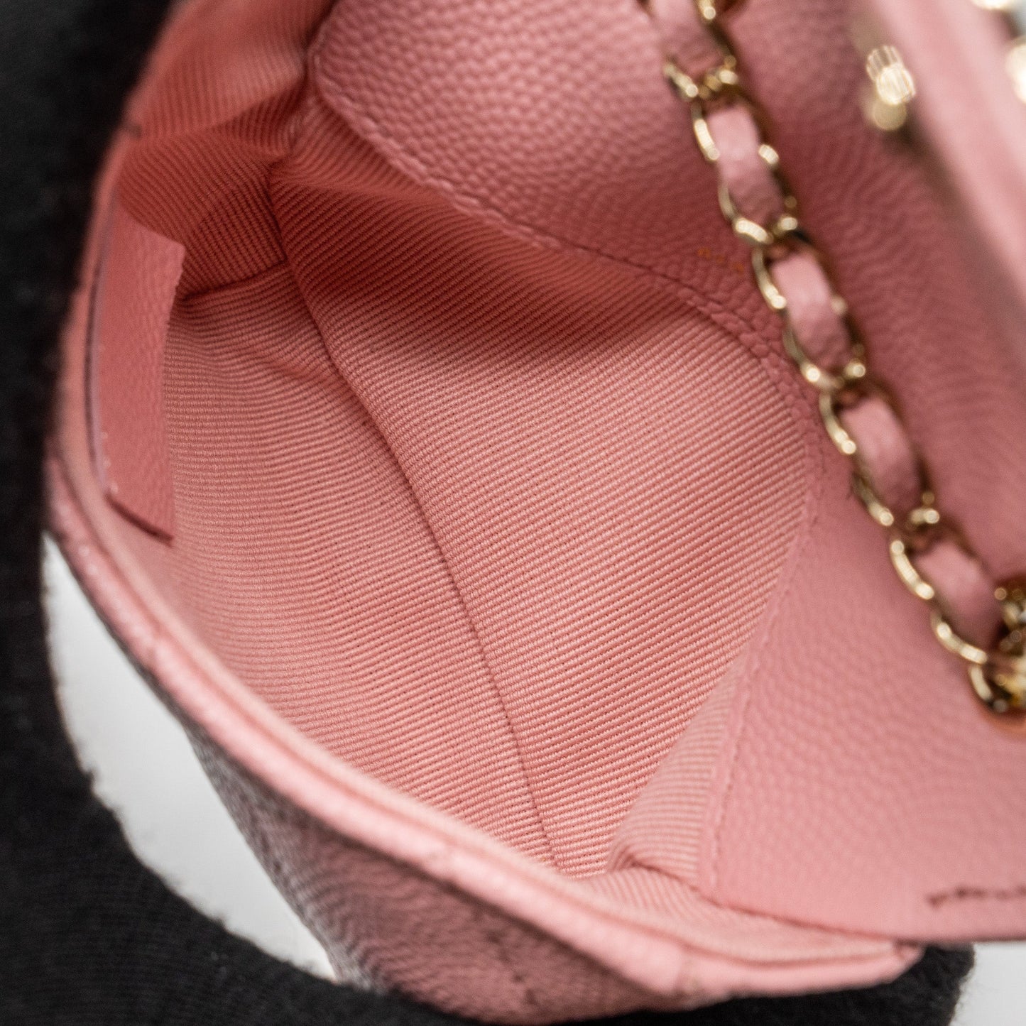 Chanel Mini Flap Belt Bag Caviar Pink L