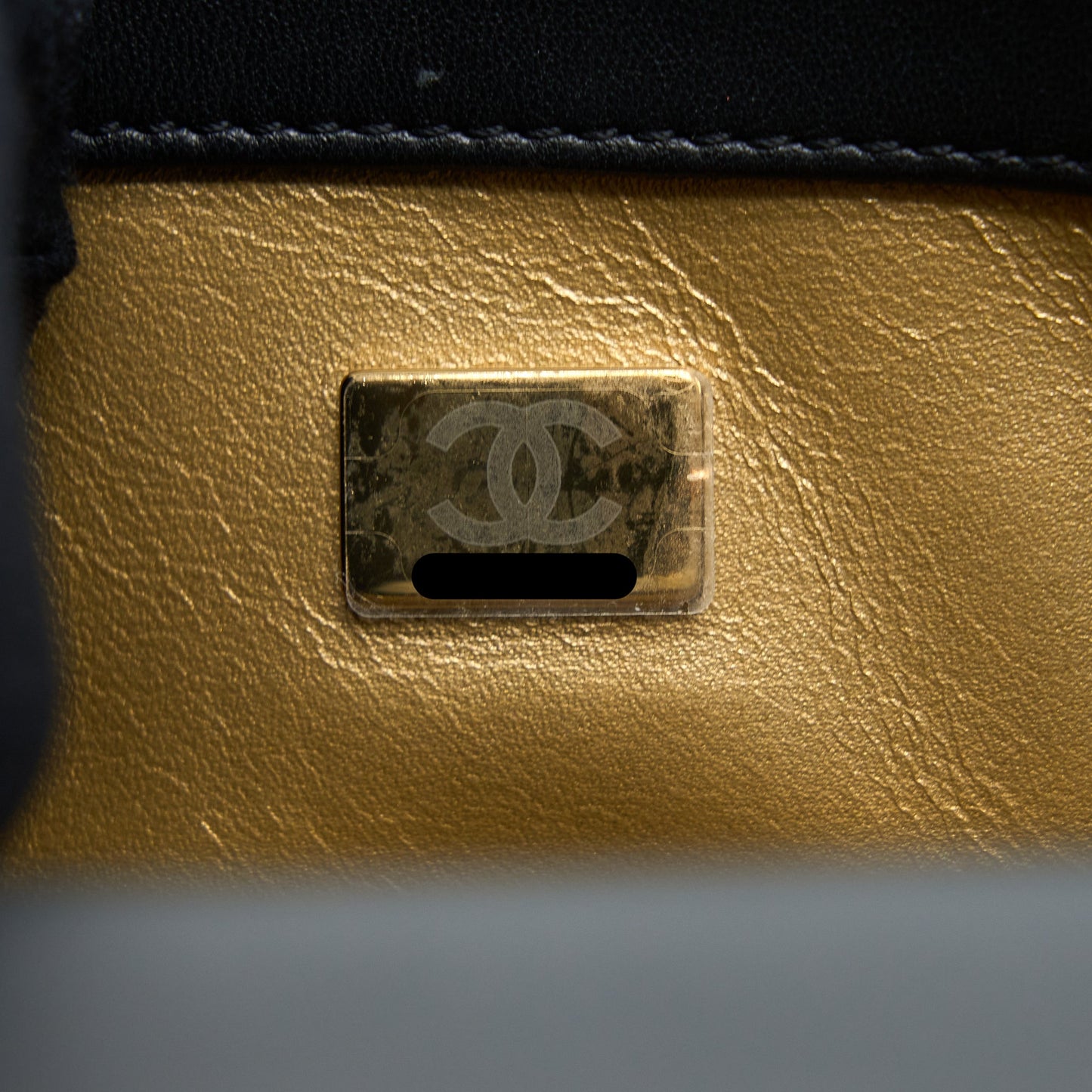 Chanel Pearl Crush Mini Square Lambskin Black Brushed  (Microchip)