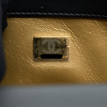 Chanel Pearl Crush Mini Square Lambskin Black Brushed  (Microchip)