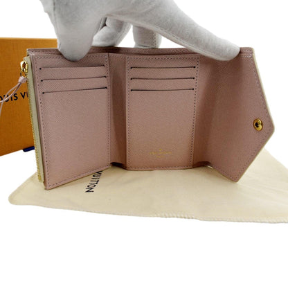 LOUIS VUITTON Victorine Damier Azur Wallet White
