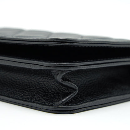 Chanel Leboy Wallet On Chain WOC Caviar Black