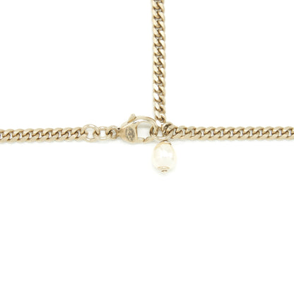 Chanel CC With Crystals Drop Necklace