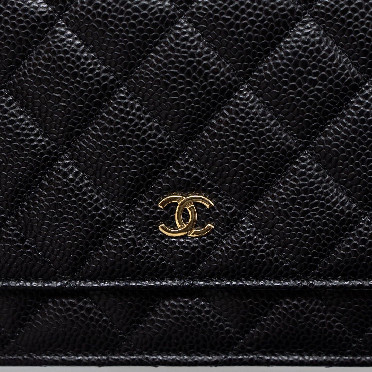 Chanel Classic Wallet on Chain Caviar Black  (Microchip)