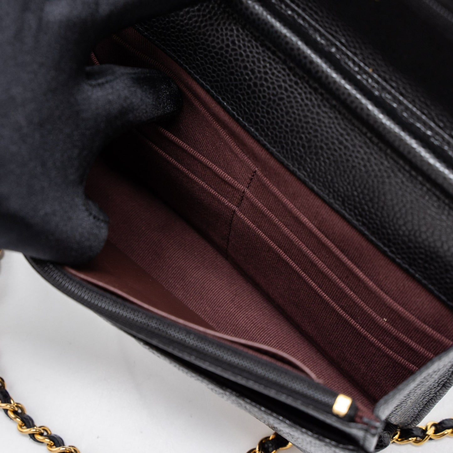 Chanel Classic Wallet on Chain Caviar Black  (Microchip)