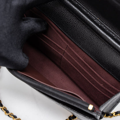 Chanel Classic Wallet on Chain Caviar Black  (Microchip)