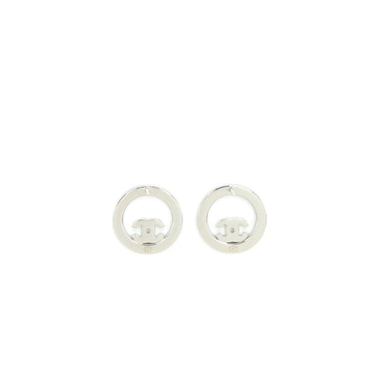 Chanel Round Earrings With Crystal