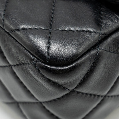 Chanel Pearl Crush Mini Square Flap Bag Lambskin Black
