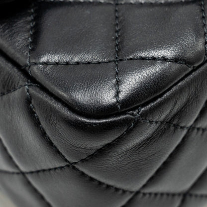 Chanel Pearl Crush Mini Square Flap Bag Lambskin Black