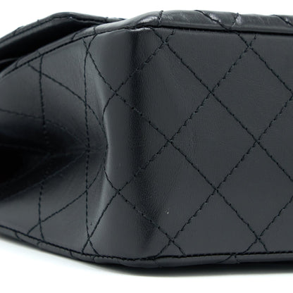 Chanel 2.55 Reissue 226 Aged Calfskin Black Brushed  (Microchip)