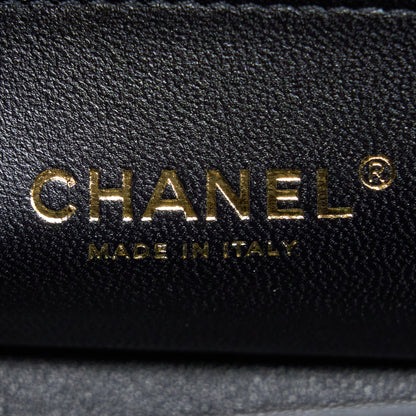 Chanel Small Boy Bag Caviar Black With Brushed (Microchip)