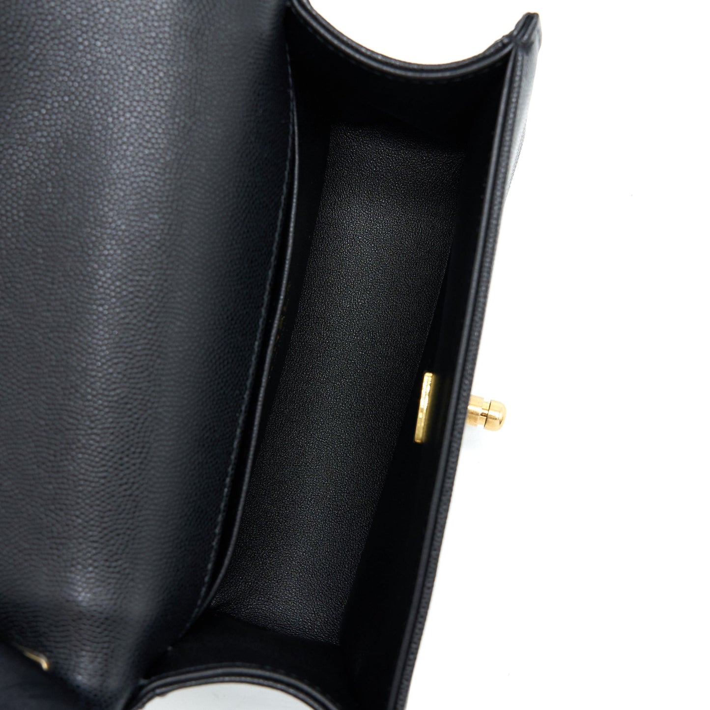 Chanel Small Boy Bag Caviar Black With Brushed (Microchip)