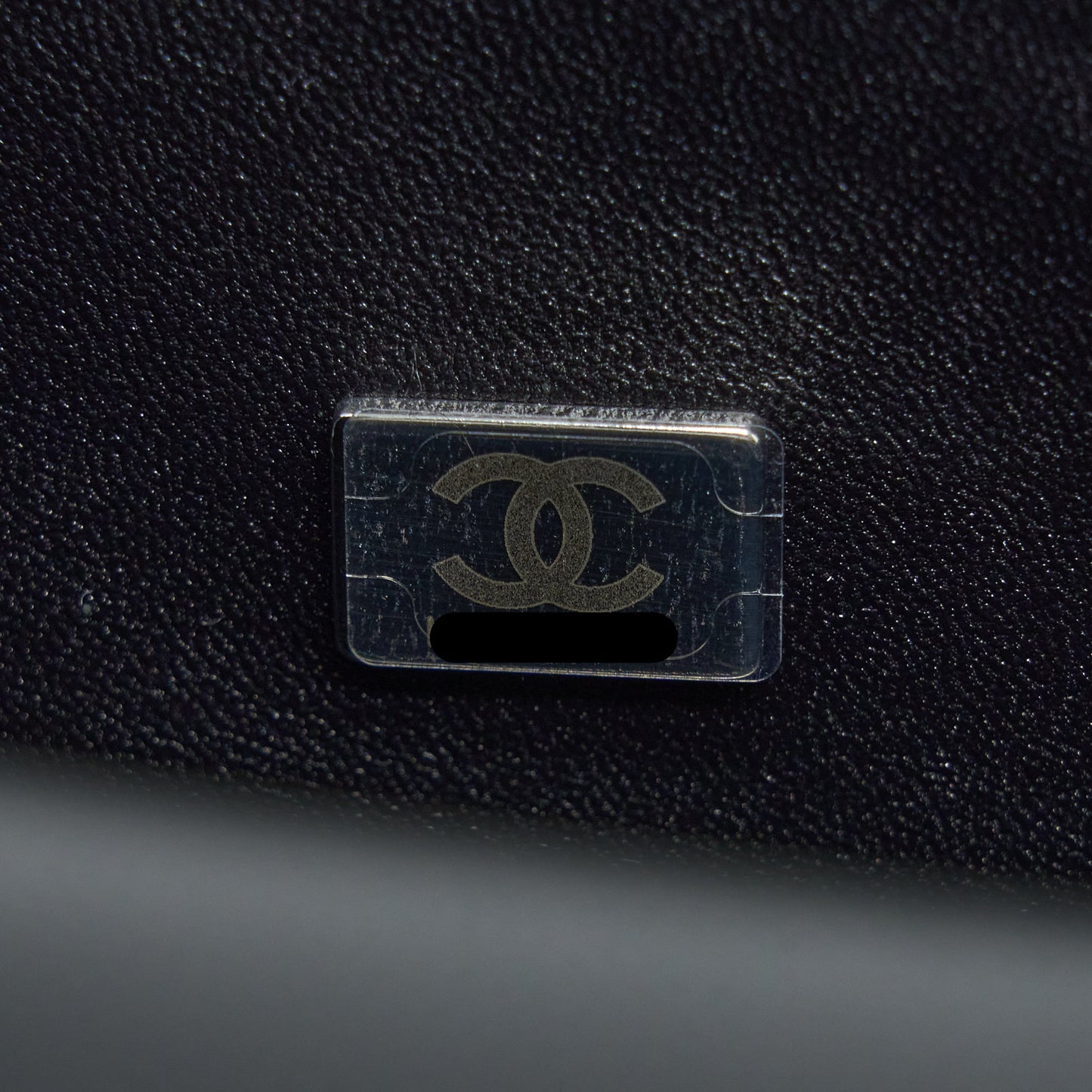 Chanel Small Boy Bag Caviar Black Ruthenium  (Microchip)
