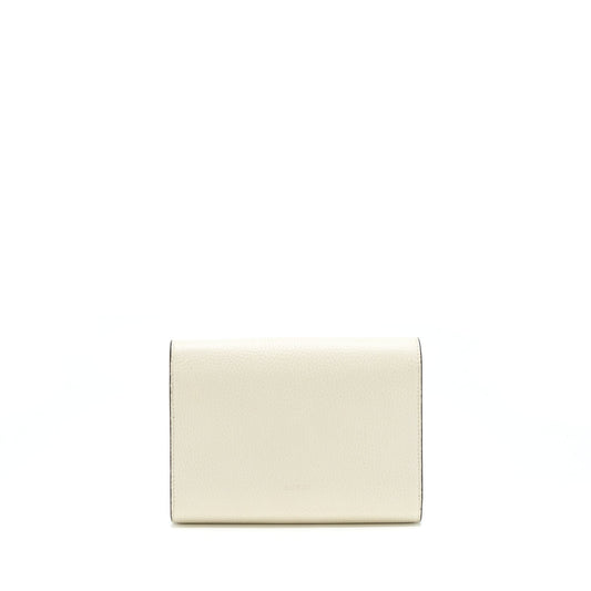 Gucci Dionysus Mini Chain Wallet Grained Calfskin White SHW