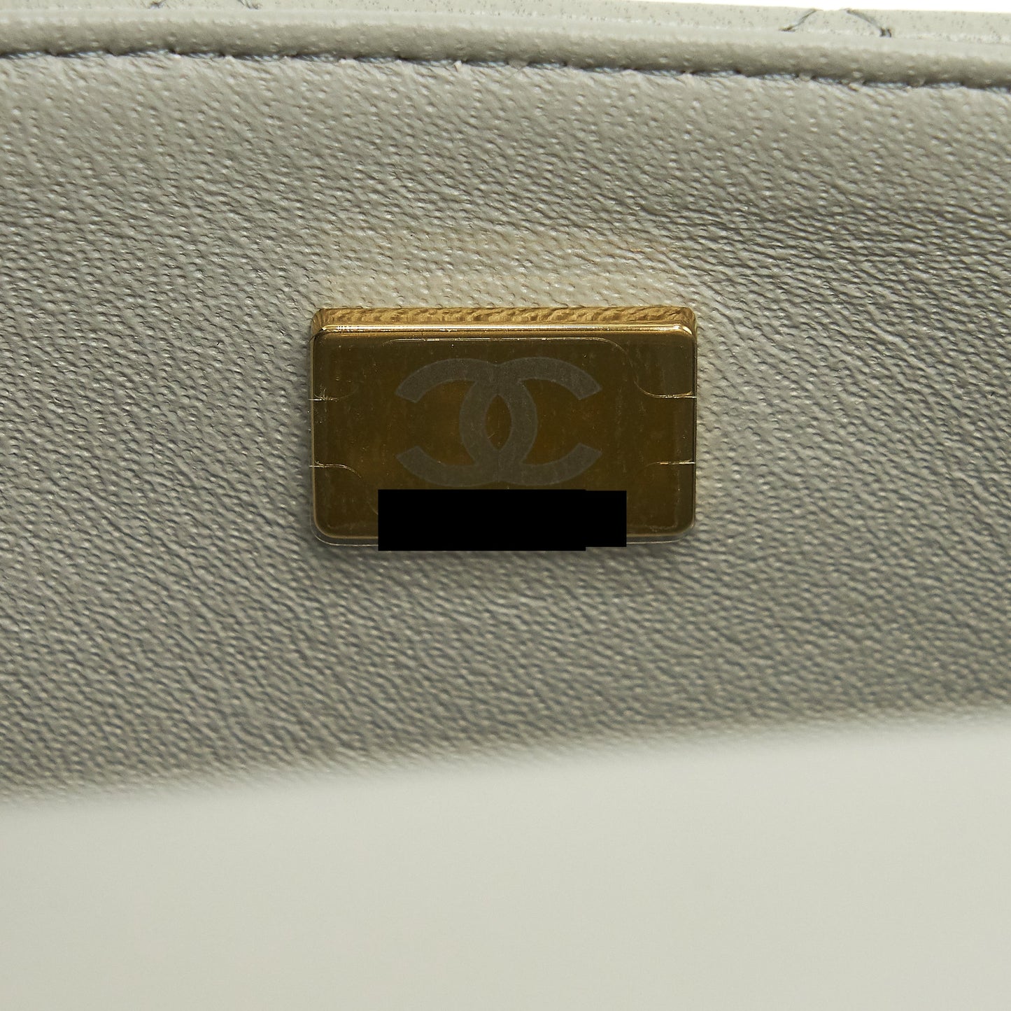 Chanel mini rectangular flap Bag Lambskin Light Grey L