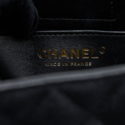 Chanel 22S Mini Bucket Bag Caviar Black L (Microchip)