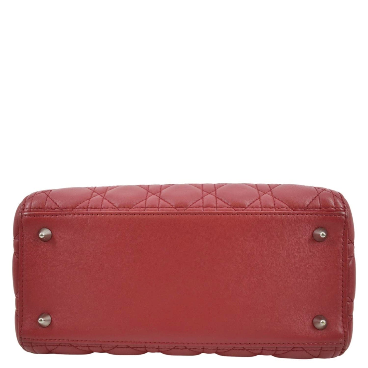 CHRISTIAN DIOR Lady Dior Cannage Lambskin Shoulder Bag Pink