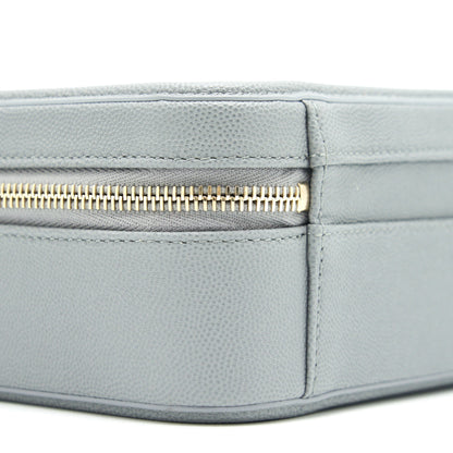 Chanel CC filigree Vanity Case Grey L