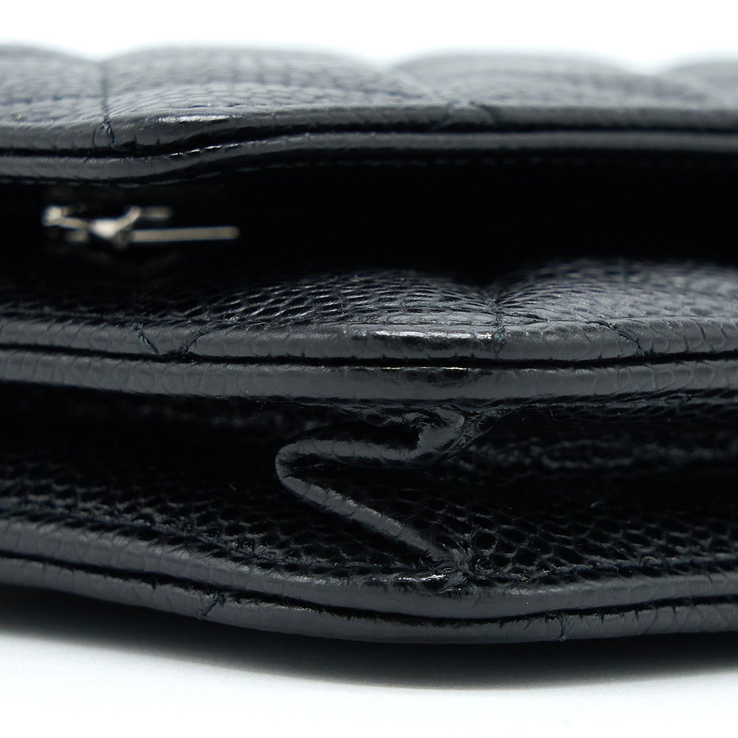 Chanel Classic Wallet on Chain Caviar Black  (Microchip)