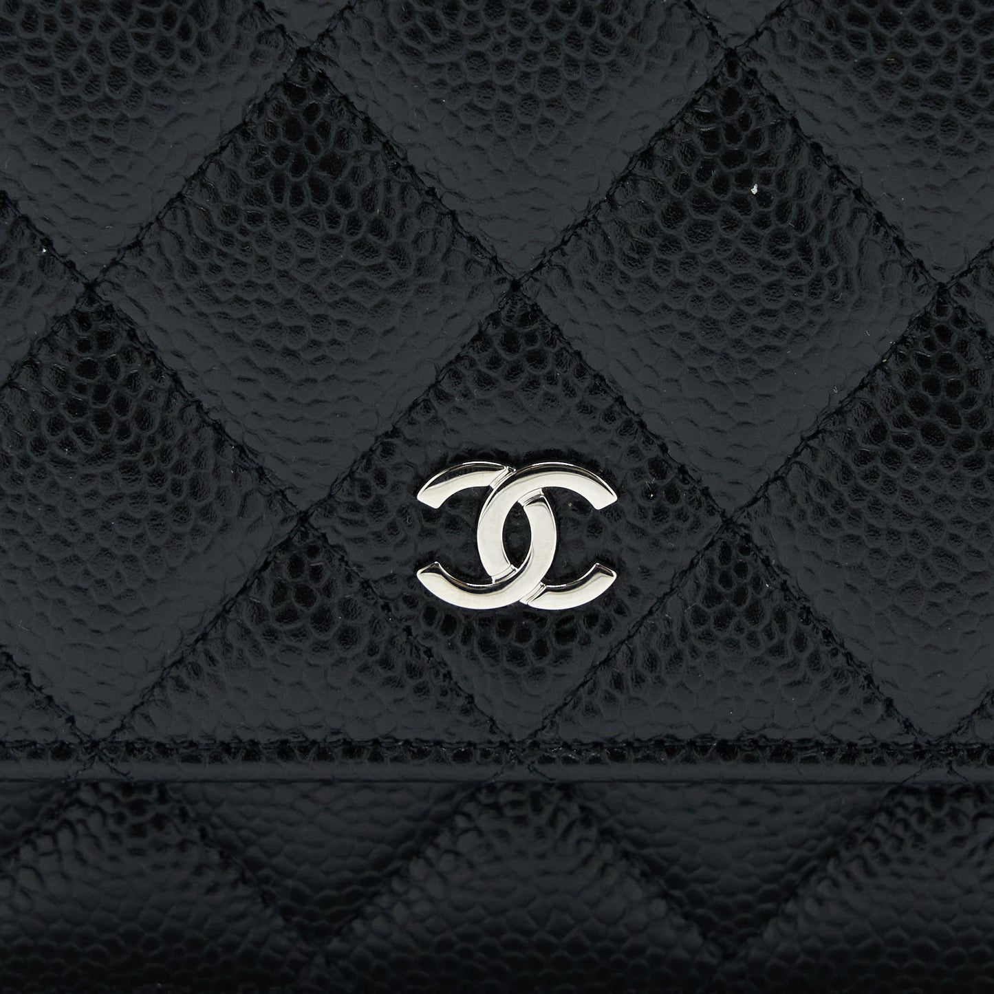 Chanel Classic Wallet on Chain Caviar Black  (Microchip)