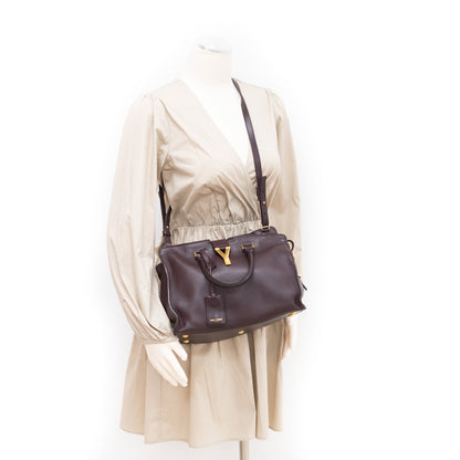Saint Laurent Small Cabas Bag Brown