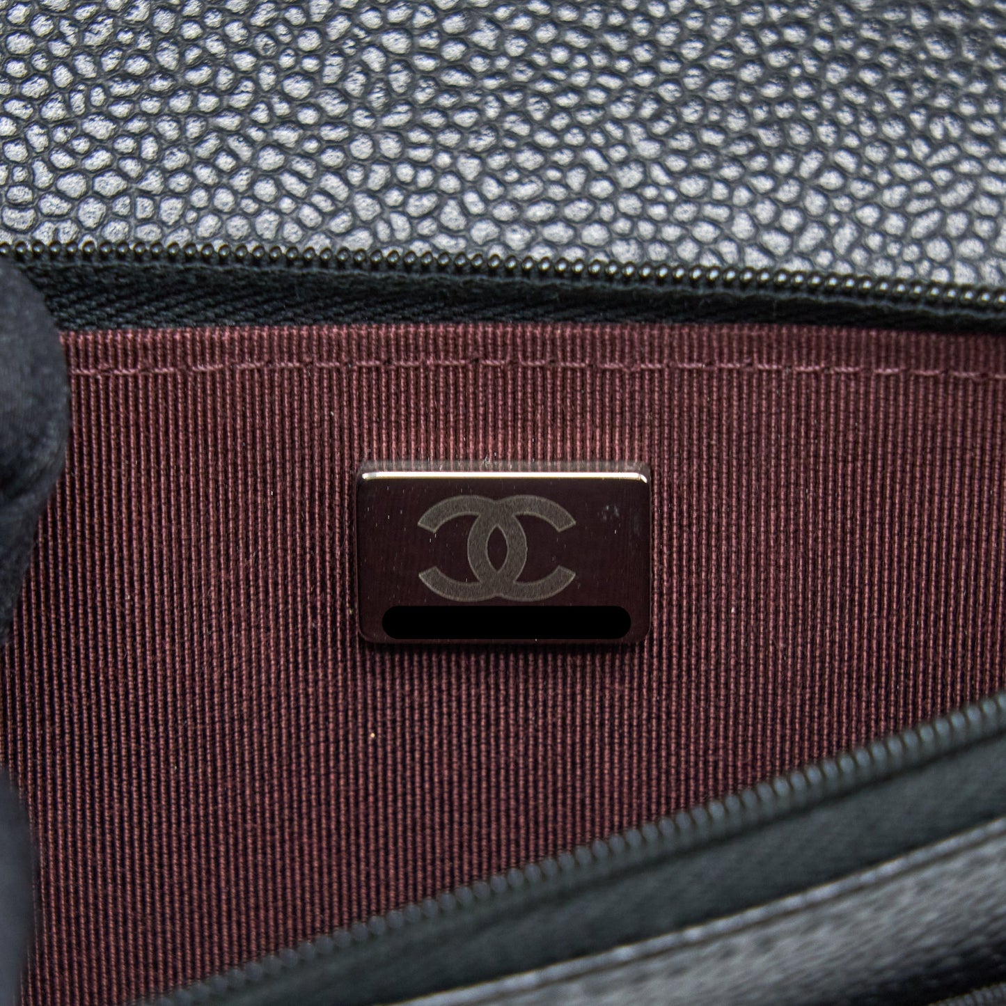 Chanel Classic Wallet on Chain Caviar Black  (Microchip)