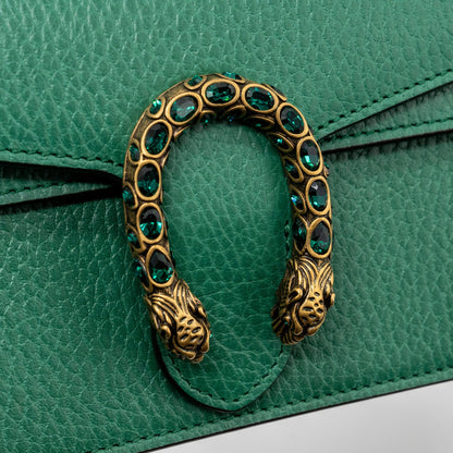 Gucci Dionysus Super Mini Calfskin Green Brushed
