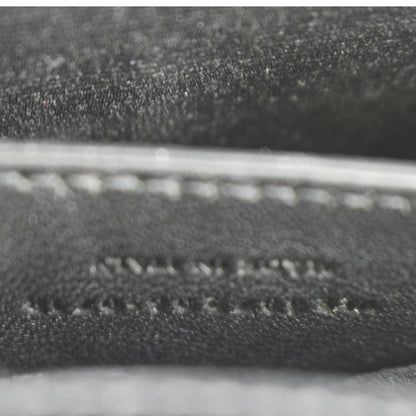 YVES SAINT LAURENT Envelope Medium Matelassé Leather Crossbody Chain Bag Black