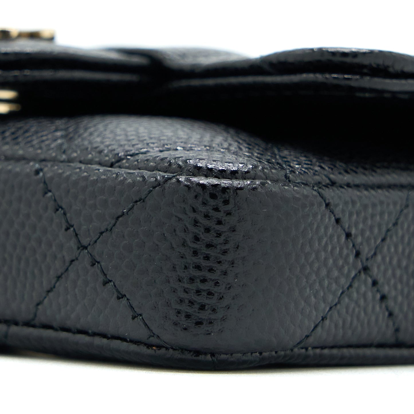 Chanel Flap Cardholder Belt Bag Caviar Black L