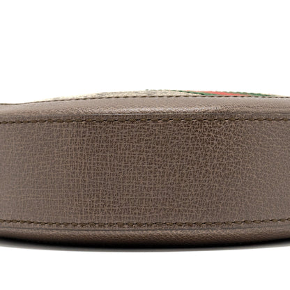 Gucci Ophidia GG mini round Shoulder bag GG supreme canvas / brown