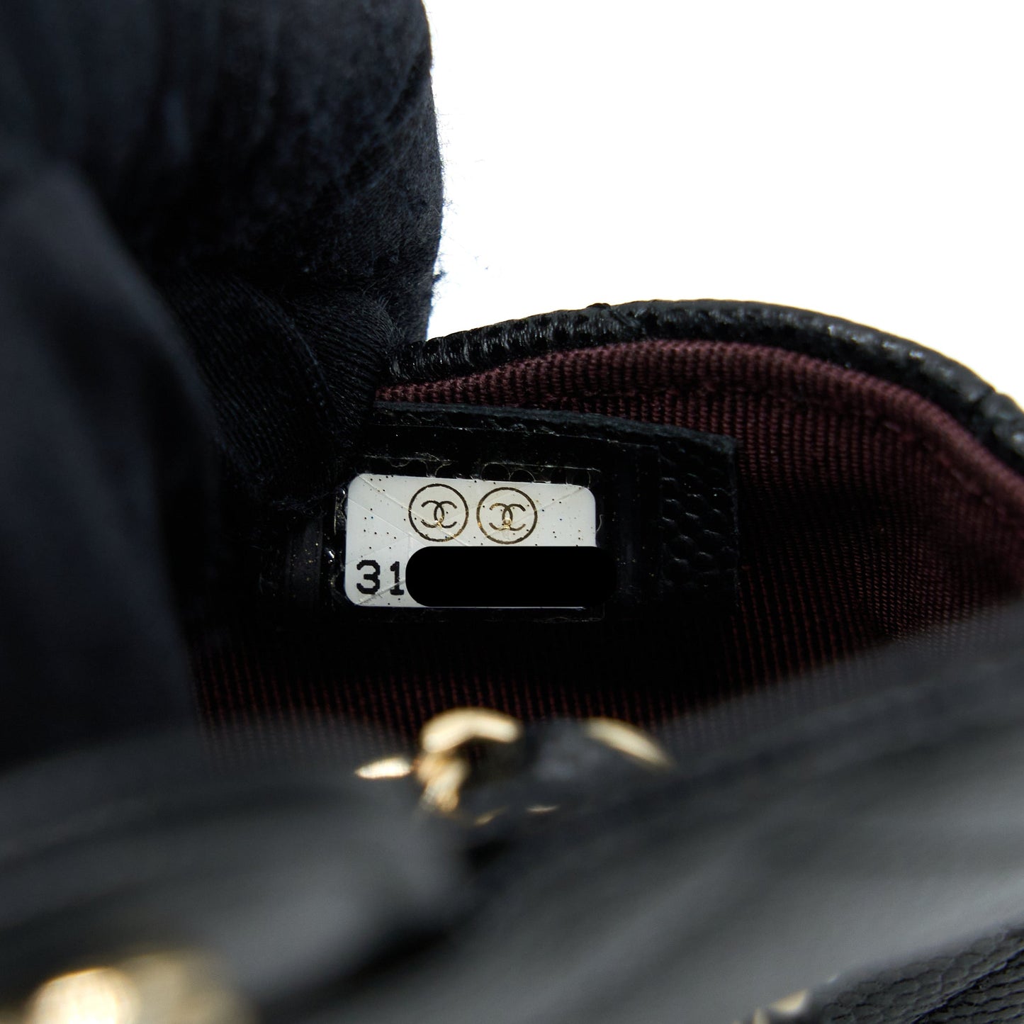 Chanel Flap Cardholder Belt Bag Caviar Black L