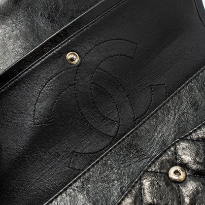 Chanel 2.55 226 Reissue Double Flap Bag Grained Calfskin Black