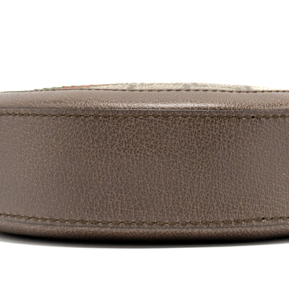 Gucci Ophidia GG mini round Shoulder bag GG supreme canvas / brown