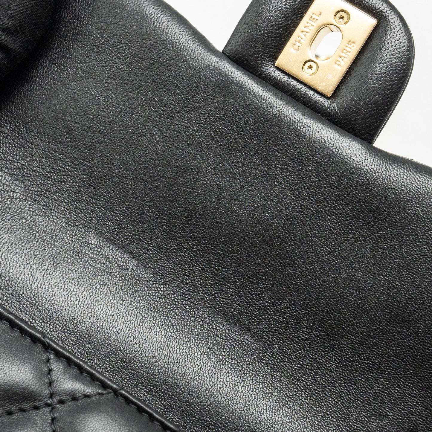 Chanel 24s Top Handle Mini Flap Bag Lambskin Black  (microchip)