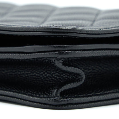 Chanel Boy Wallet on Chain Caviar Black