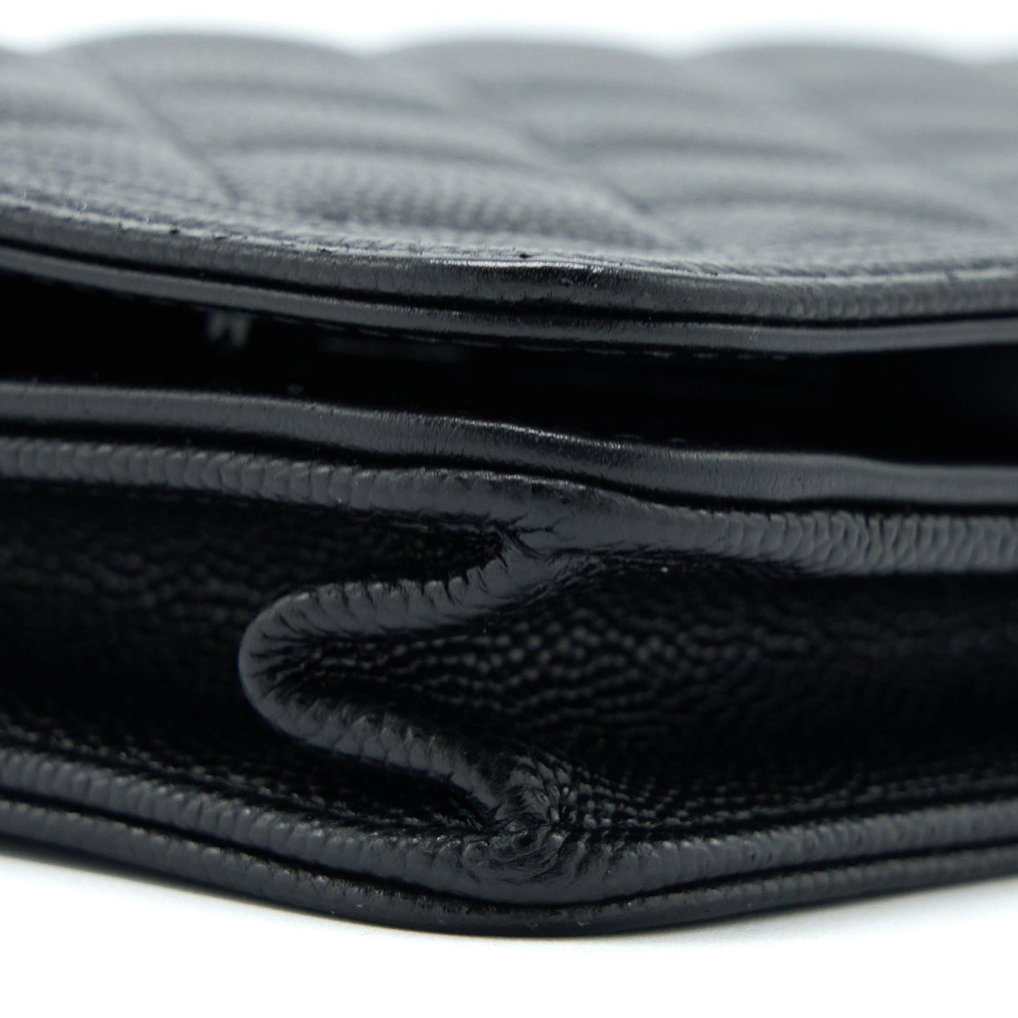 Chanel Boy Wallet on Chain Caviar Black