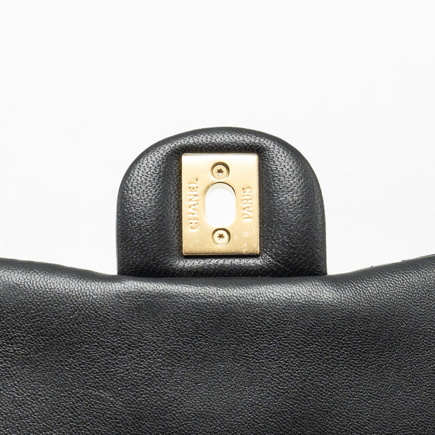 Chanel 24s Top Handle Mini Flap Bag Lambskin Black  (microchip)