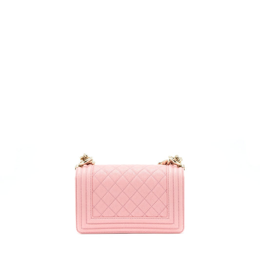 Chanel Small Boy Caviar Light Pink L