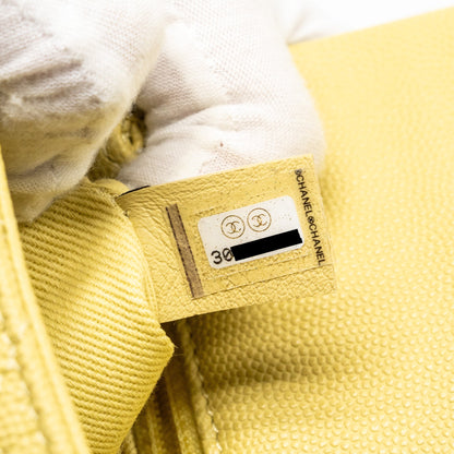 Chanel Mini Cocohandle caviar Yellow L