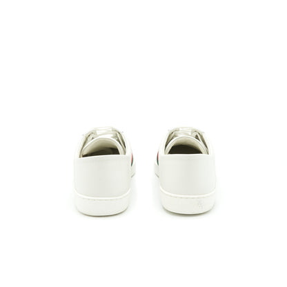Gucci size 10 Men's White Sneaker Bee Pattern