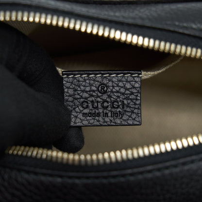 Gucci Disco Camera Bag Calfskin Black L