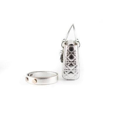 ITEM 10 - Dior My Lady Dior Small Metallic Silver