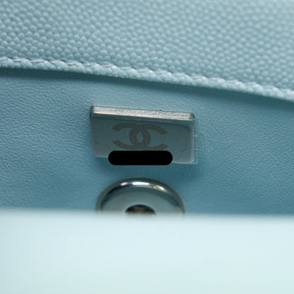 Chanel Mini Coco Handle Ombre Iridescent Caviar Light Blue Multicolour Hardware (Microchip)