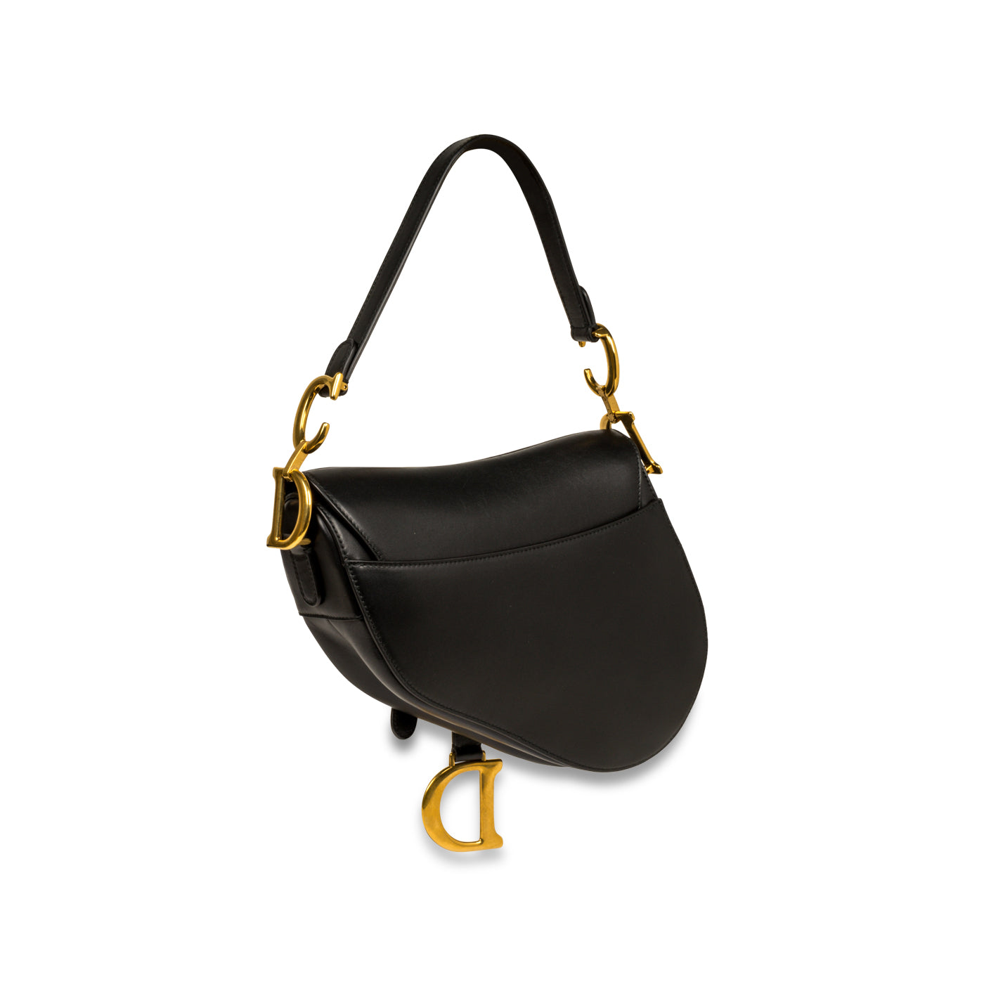 Christian Dior Saddle Bag - Black Leather